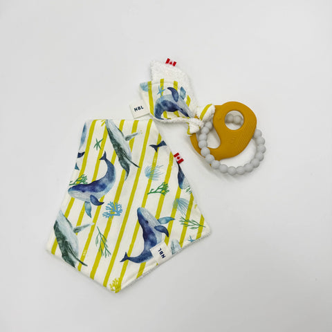 Whale Dance Bib & Teether Gift Set