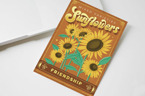 Sunflowers Friendship Card