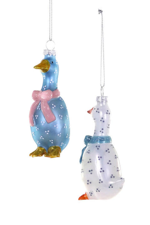 Country Goose Ornament