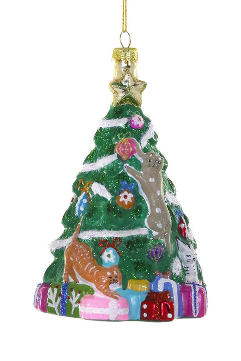 Christmas Tree Cats Ornament