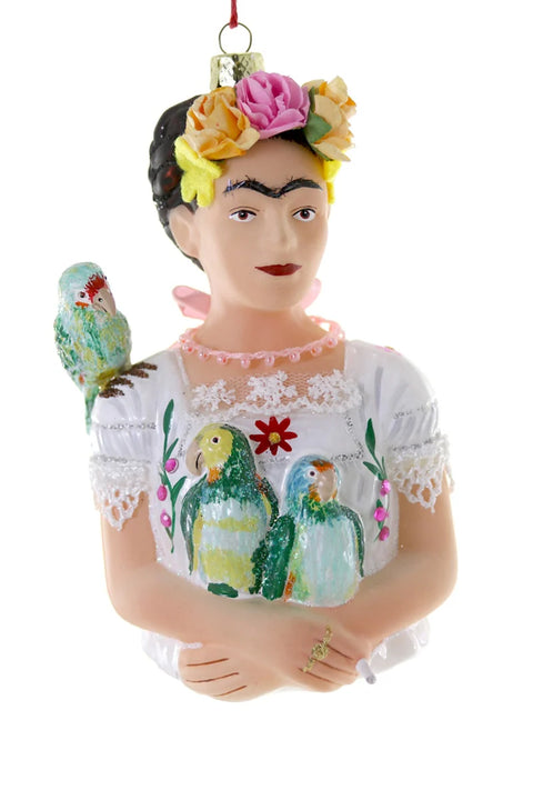 Frida Kahlo With Parrot Ornament