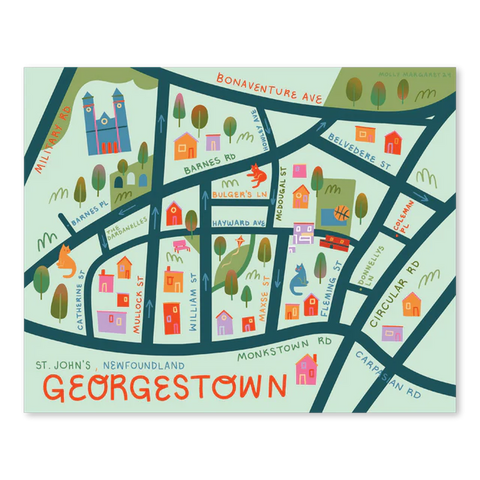 Georgestown Map Card
