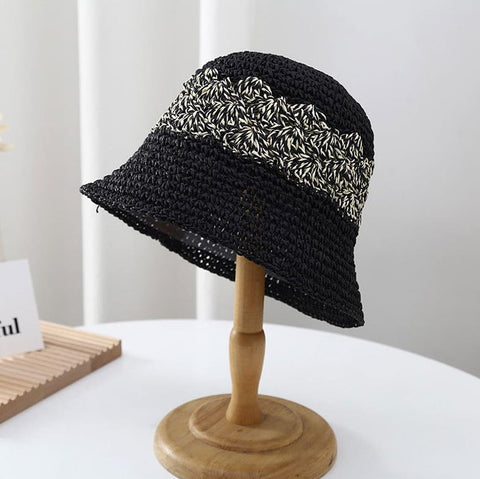 Straw Hat Black/Natural