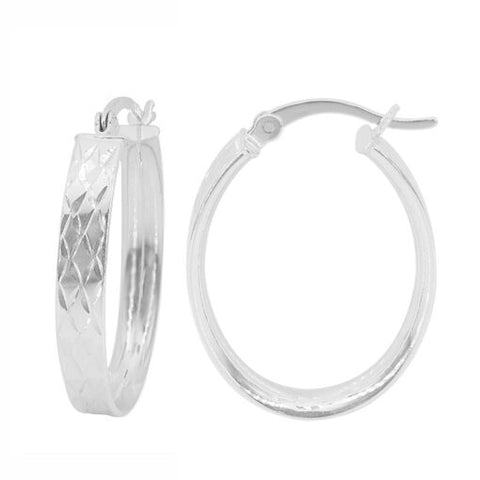 Oval Hoop Earrings