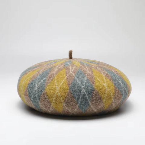 Plaid Beret