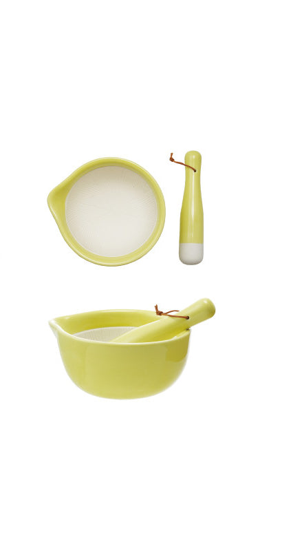 Yellow Mortar & Pestle
