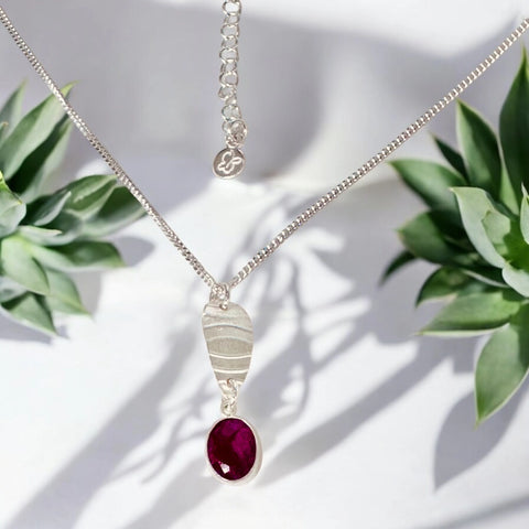 Kelsey Necklace - Ruby