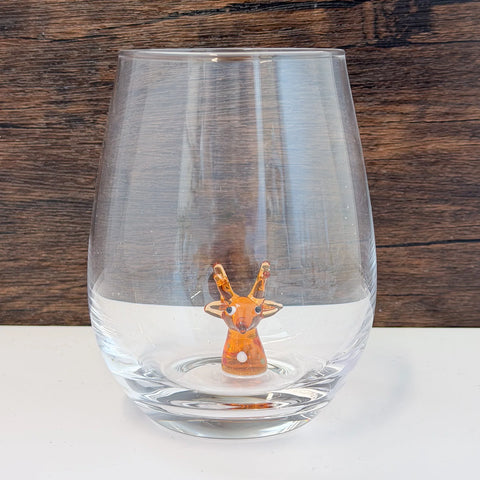 Holiday Stemless Wine Glasses