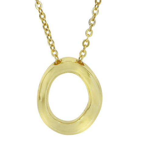Irregular Shaped Oval Necklace