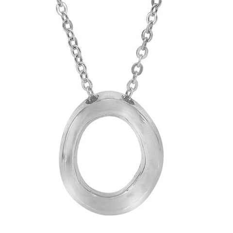 Irregular Shaped Oval Necklace