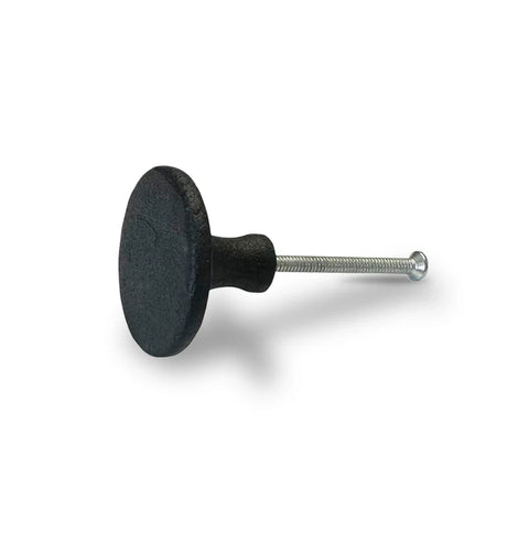 Flat, Round Knob