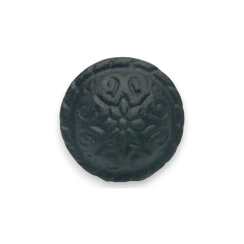Black Floral Knob