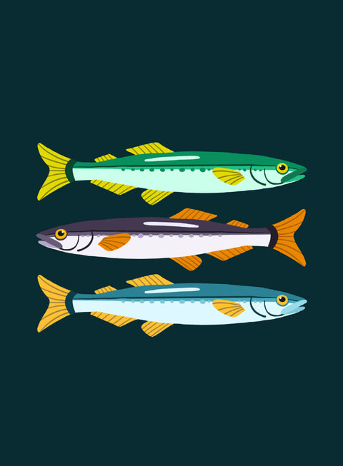Rolling Capelin Print