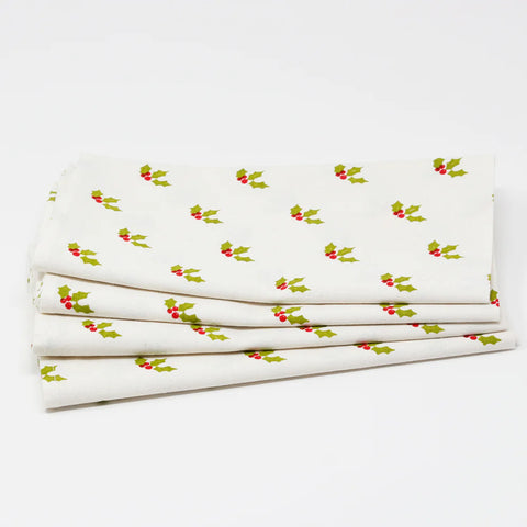 Holiday Leaves Cloth Napkins