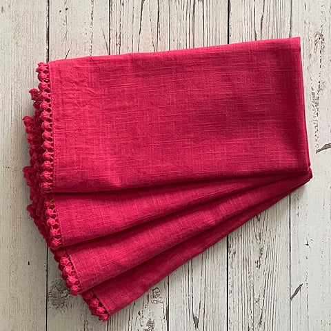 Red Lace Napkins