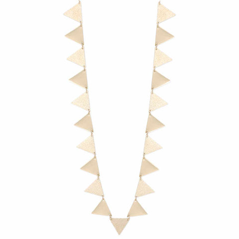 Textured Triangle Neckalce