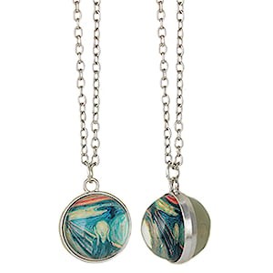 "The Scream" Globe Necklace