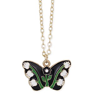 Black Butterfly Necklace