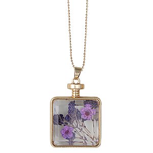 Bottled Dried Flower Necklace