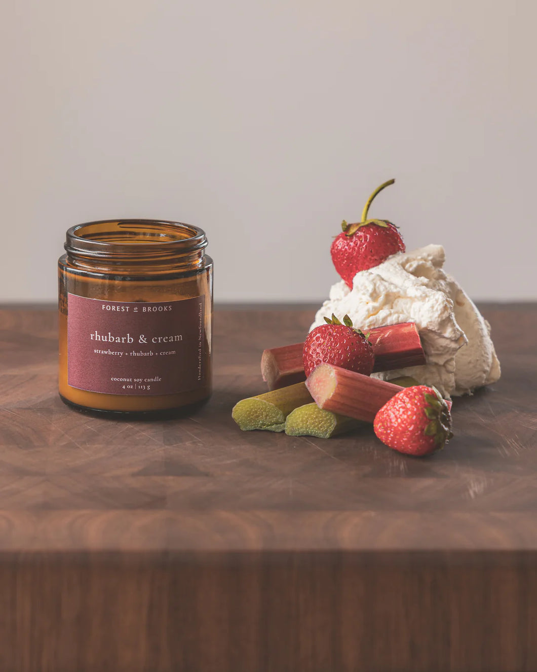 Rhubarb & Cream Candle