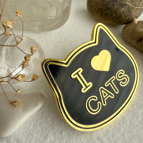 I Love Cats Pin