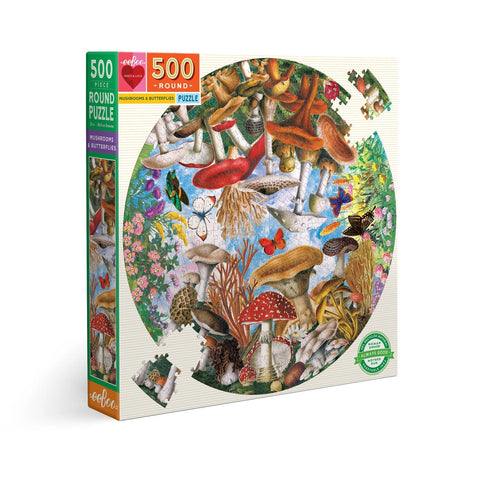 Mushrooms & Butterflies 500 PCS. Puzzle