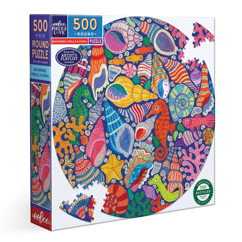 Seahorses, Shells, & Coral Puzzle
