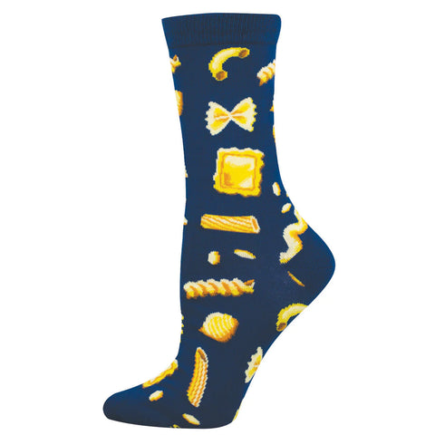 Hasta La Pasta Socks - Navy