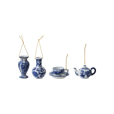 Blue & White Ceramic Ornaments