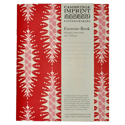 Exercise Book - Pincone Red/Pink