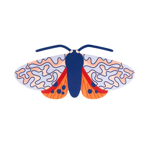 Ornate Moth Wall Decor