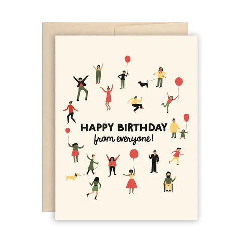 Happy Birthday From Everyone Card