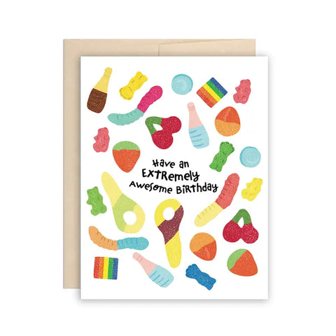 Sour Candy Birthday Card