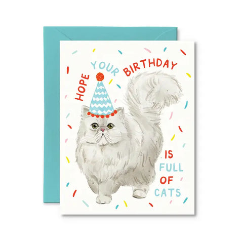 Hope Your Birthday is Full of Cats Card