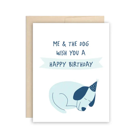Me + The Dog Birthday Card