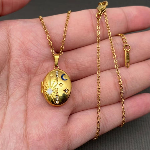 Star & Moon Locket