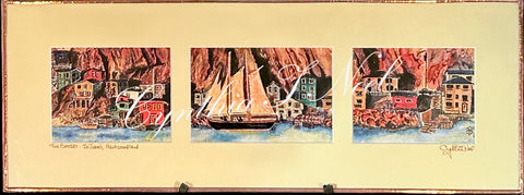 The Battery Triplicate  - 6"x 16"