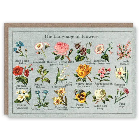 Language of Flowers Card