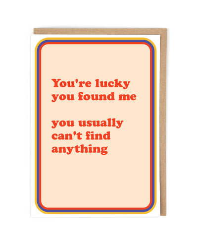 Found Me Card