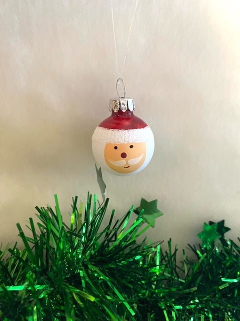 Little Santa Bulb Ornament
