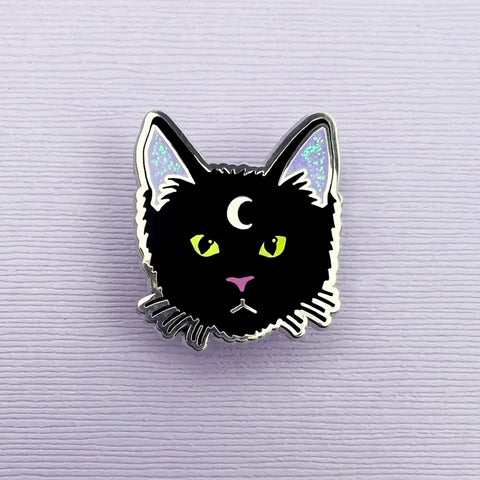 Moon Cat Enamel Pin
