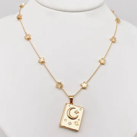 Star and Moon Locket