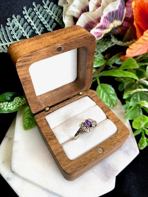Floral Amethyst Ring