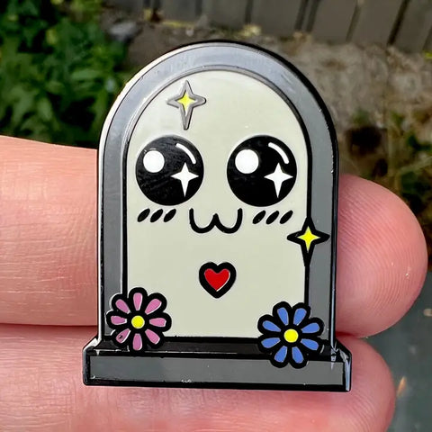 Kawaii Tombstone Pin