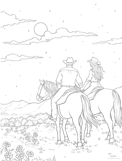 Western Romance Colouring & Sticker Book
