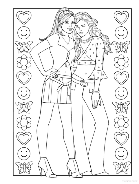 Y2K Fashion Colouring Book