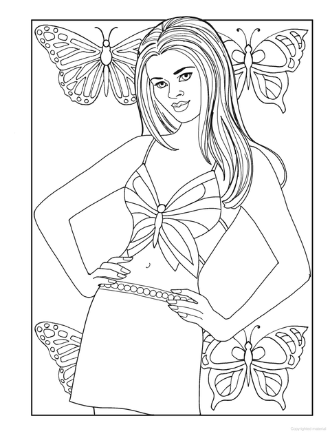 Y2K Fashion Colouring Book
