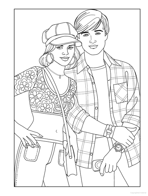 Y2K Fashion Colouring Book