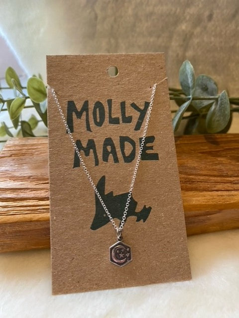 Celestial Hexagon Necklace