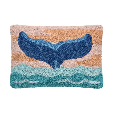 Whale Tail Hooked Pillow